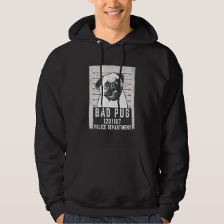 Hond MUG Shot Criminele Pug Hoodie