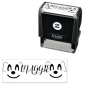 Hond naam stempel, aangepaste hond stempel, hond a zelfinktende stempel (In situ)