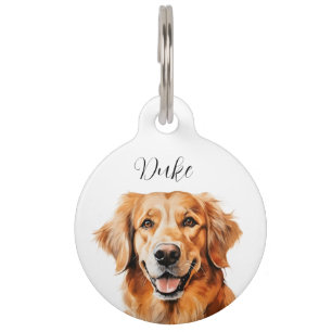 Hond naam tag Golden Retriever Huisdierpenning
