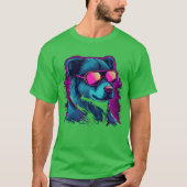 Hond Neon Kleur meisje jongen T-shirt (Voorkant)