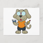 Hond Nerd Bril Briefkaart (Voorkant)