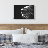 Hond neus verpakt Canvas Afdruk (Insitu (Slaapkamer))