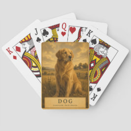 Hond Noord-Amerikaans platteland VINTAGE Pokerkaarten