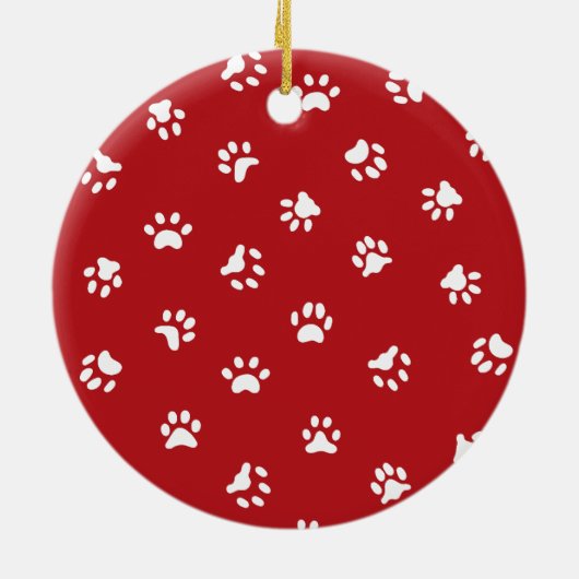 Hond of kat gedenkpoten groene krans keramisch ornament (Achterkant)