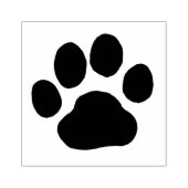 Hond- of kattenpootafdruk rubberstempel (Afrduk)