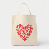 Hond- of kattenverf drukt Valentijn Tote Bag (Voorkant)
