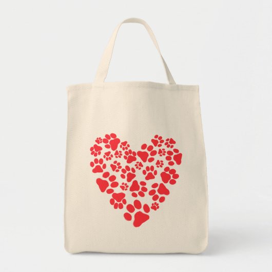 Hond- of kattenverf drukt Valentijn Tote Bag (Voorkant)