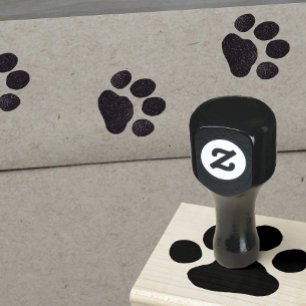 Hond- of kattepootafdrukken rubberstempel