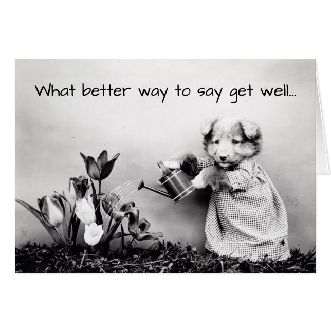  hond omhoog geduwd krijgt een goede Kaart (Voorkant Horizontaal)