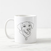 Hond Omtrek Koffiemok (Links)