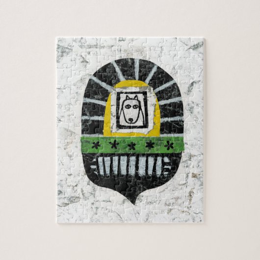 Hond onder de brug puzzel (Verticaal)