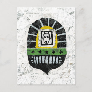 Hond onder het Briefkaart