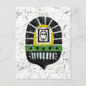 Hond onder het Briefkaart (Voorkant)