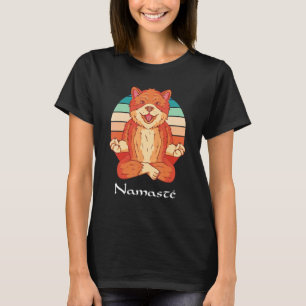 Hond Ontspanning Meditatie Vrouwen Lotus Stoel Yog T-shirt