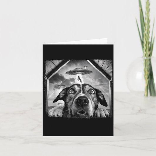 Hond ontvoerd kaart (Voorkant)