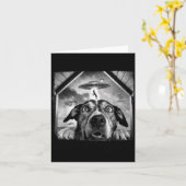 Hond ontvoerd kaart (Gele Bloem)