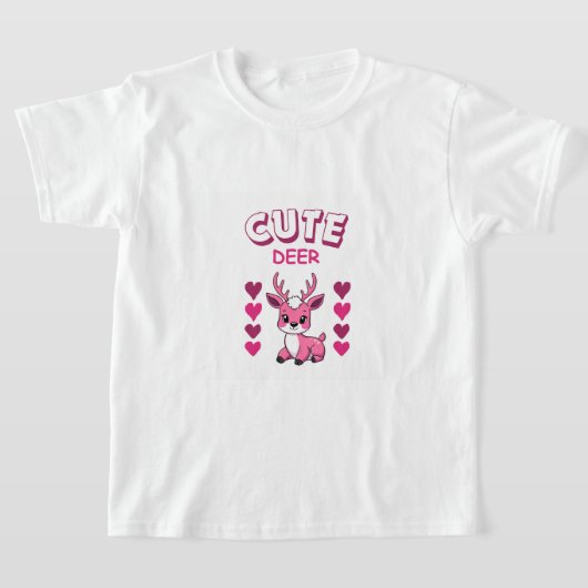 hond ontwerp met cute herten t-shirt (Laagn)