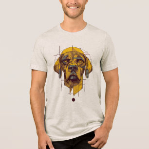 Hond ontwerp Tri-Blend shirt