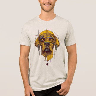 Hond ontwerp Tri-Blend shirt