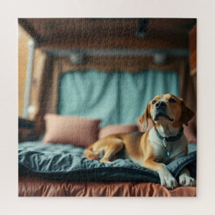Hond op Bed Legpuzzel