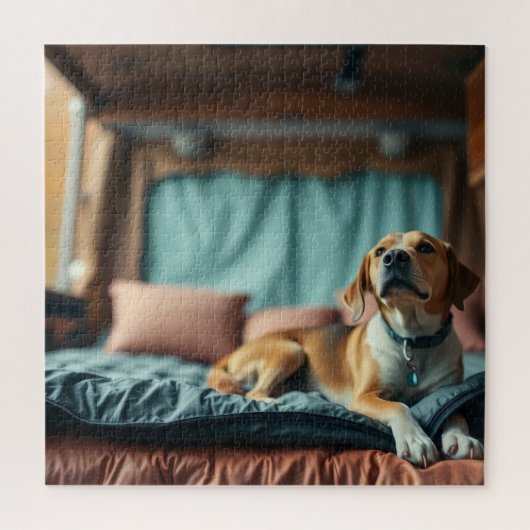 Hond op Bed Legpuzzel (Verticaal)