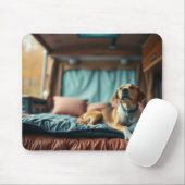 Hond op Bed Muismat (Met muis)