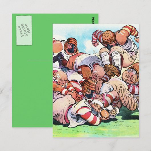 Hond op de Gridiron Briefkaart (Voorkant / Achterkant)