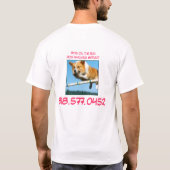 hond op de vlucht t-shirt (Achterkant)