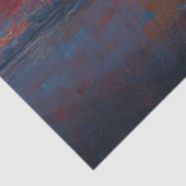 Hond op het strand kijken naar de zonsondergang De Tissuepapier (Detail)