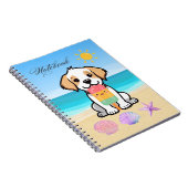 Hond op het Strand Notitieboek (Rechterzijde)