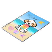 Hond op het Strand Notitieboek (Linkerzijde)