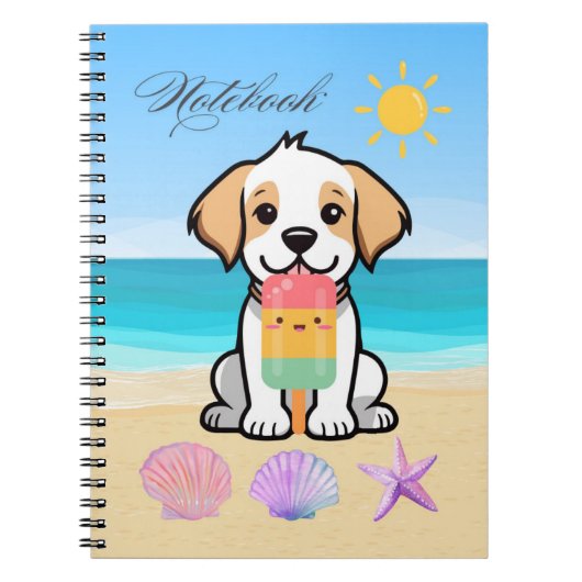Hond op het Strand Notitieboek (Voorkant)