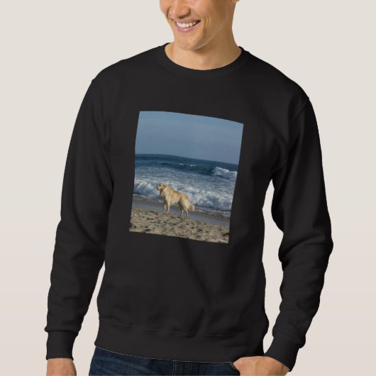 Hond Op Het Strand Trui (Voorkant)