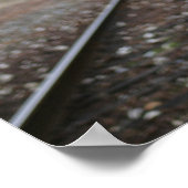 Hond op het treinstation poster (Hoek)