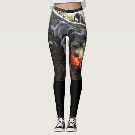 hond op je broek leggings (Voorkant)