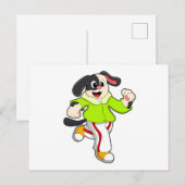 Hond op Loopband Briefkaart (Voorkant / Achterkant)