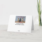 Hond op picknick, Amerikaanse vlag Kaart (Achterkant)