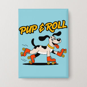 Hond op roller Schaatsen Pup & Roll Button
