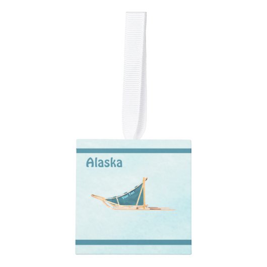 Hond op sneeuw - Alaska Decoratie (Voorkant)