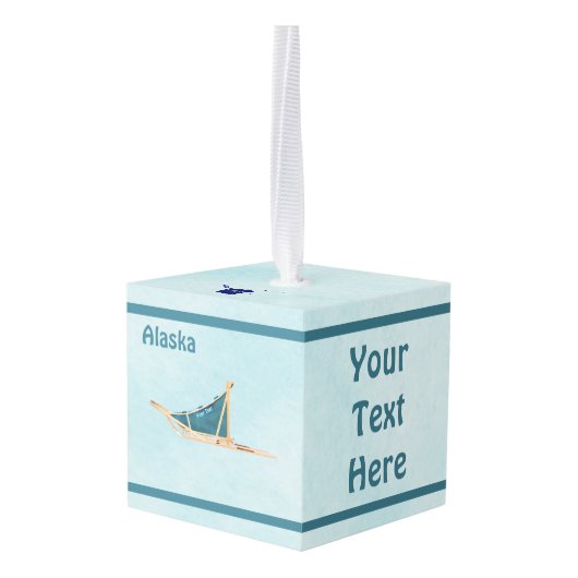 Hond op sneeuw - Alaska Decoratie (Achter hoekig)