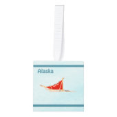 Hond op sneeuw - Alaska Decoratie (Voorkant)