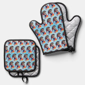 Hond Ovenwant & Pannenlap Set (Voorkant / Achterkant)