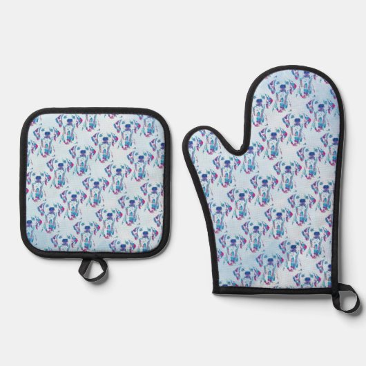 Hond Ovenwant & Pannenlap Set (Voorkant)