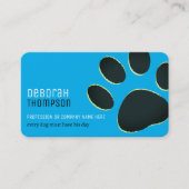 Hond Oversized Paw Pet Lovers Sky Blue Visitekaartje (Voorkant)