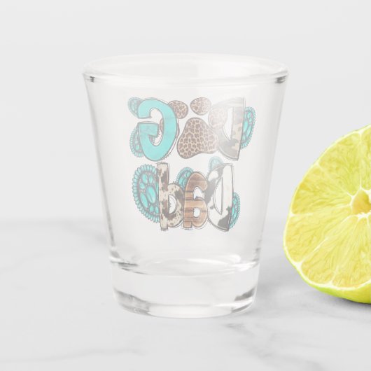 Hond Pa Shot glas (Achterkant)