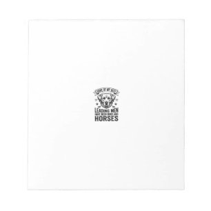 Hond Paard Liefhebber Vintage Leading Men Design_1 Notitieblok