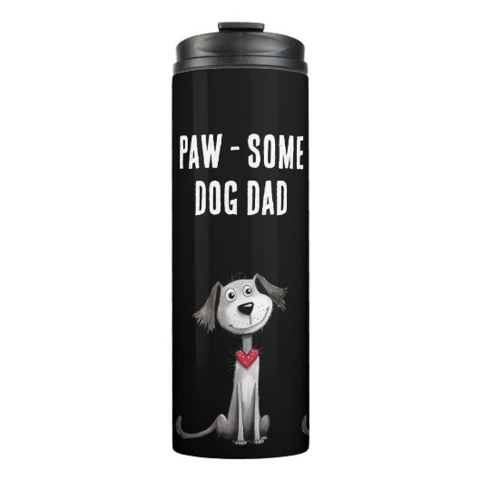 Hond Pap Whimsical Vaders Dag Paw-some Thermosbeker (Voorkant)