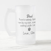 Hond papa aangepaste foto matglas bierpul (Links)