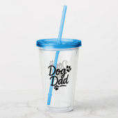 Hond Papa Acryl Drinkbeker (Achterkant)