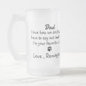 Hond Papa Custom Grappige Foto Matglas Bierpul (Links)